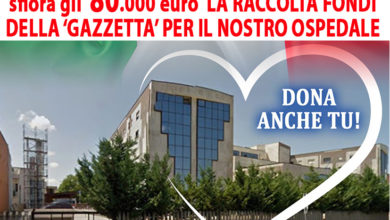 Photo of SFIORA GLI 80.000 EURO LA RACCOLTA FONDI DELLA ‘GAZZETTA’ PER IL NOSTRO OSPEDALE