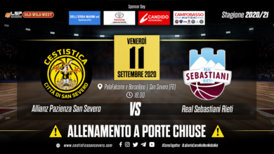 Photo of Allianz Pazienza al primo confronto: allenamento congiunto con Rieti