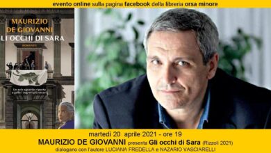 Photo of ALL’ORSA MINORE MAURIZIO DE GIOVANNI presenta Gli occhi di Sara (Rizzoli 2021)