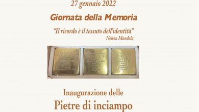 Photo of GIORNATA DELLA MEMORIA: GIOVEDI’ 27 GENNAIO INAUGURAZIONE DELLE PIETRE DI INCIAMPO DEDICATE A TRE MILITARI SANSEVERESI INTERNATI.