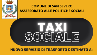 Photo of TAXI SOCIALE: MARTEDÌ 5 DICEMBRE LA PRESENTAZIONE DEL NUOVO SERVIZIO DI TRASPORTO.